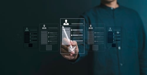 interface numérique affichant un test de programmation pour valider un profil technique